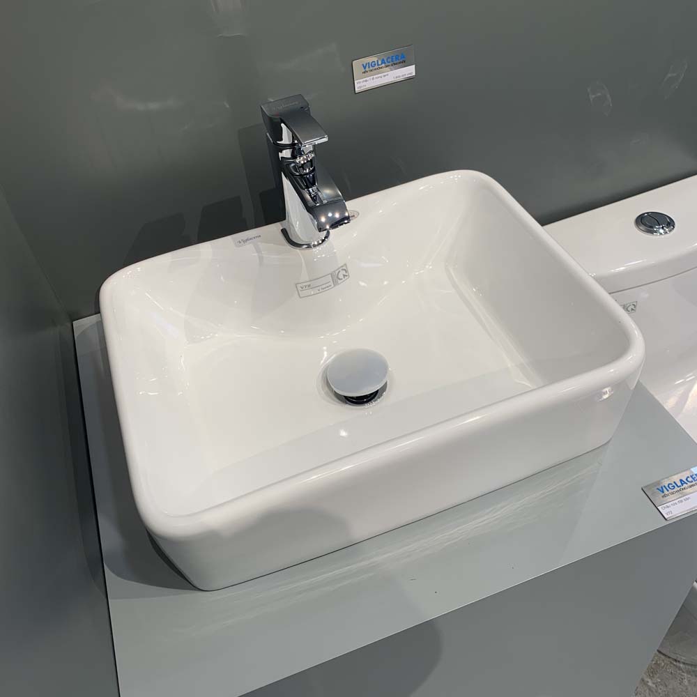 Chậu lavabo đặt bàn Viglacera V72