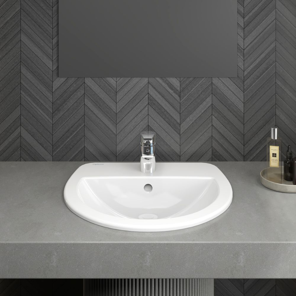 Chậu rửa lavabo bán dương bàn Viglacera CD12