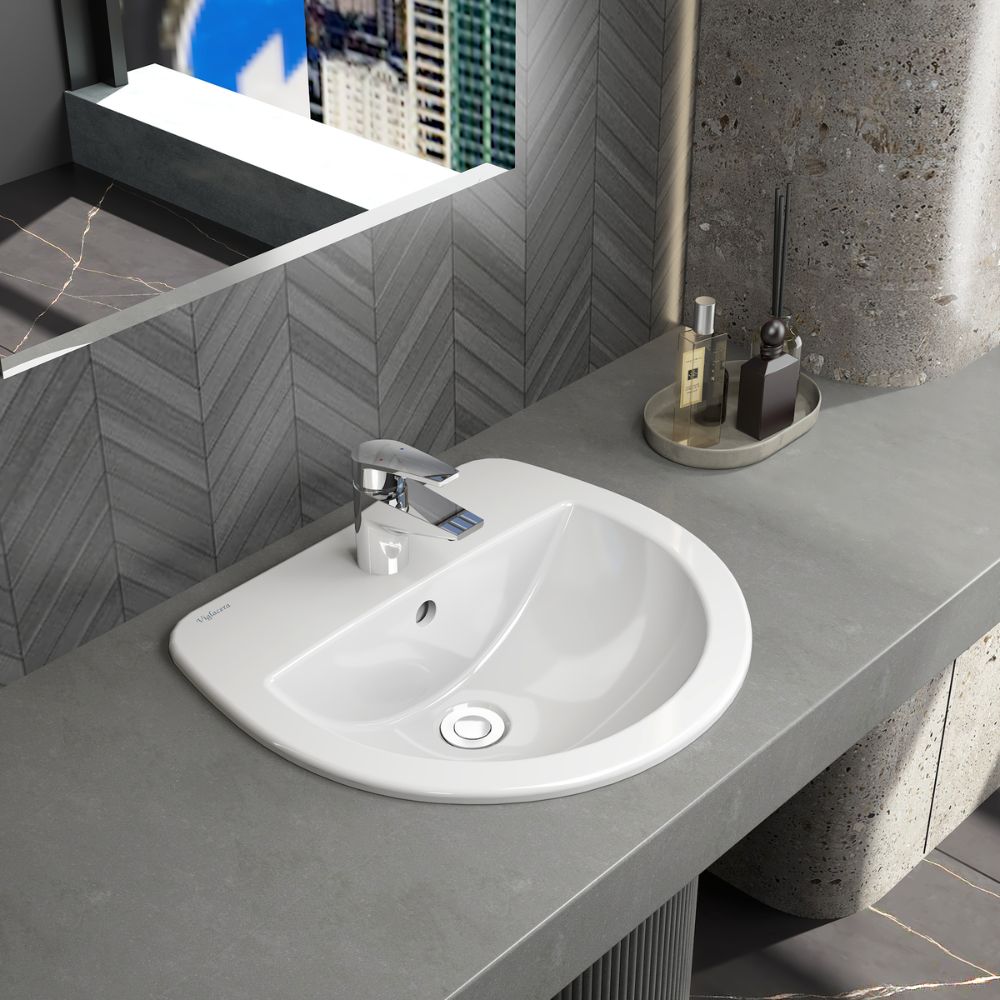 Chậu rửa lavabo bán dương bàn Viglacera CD12