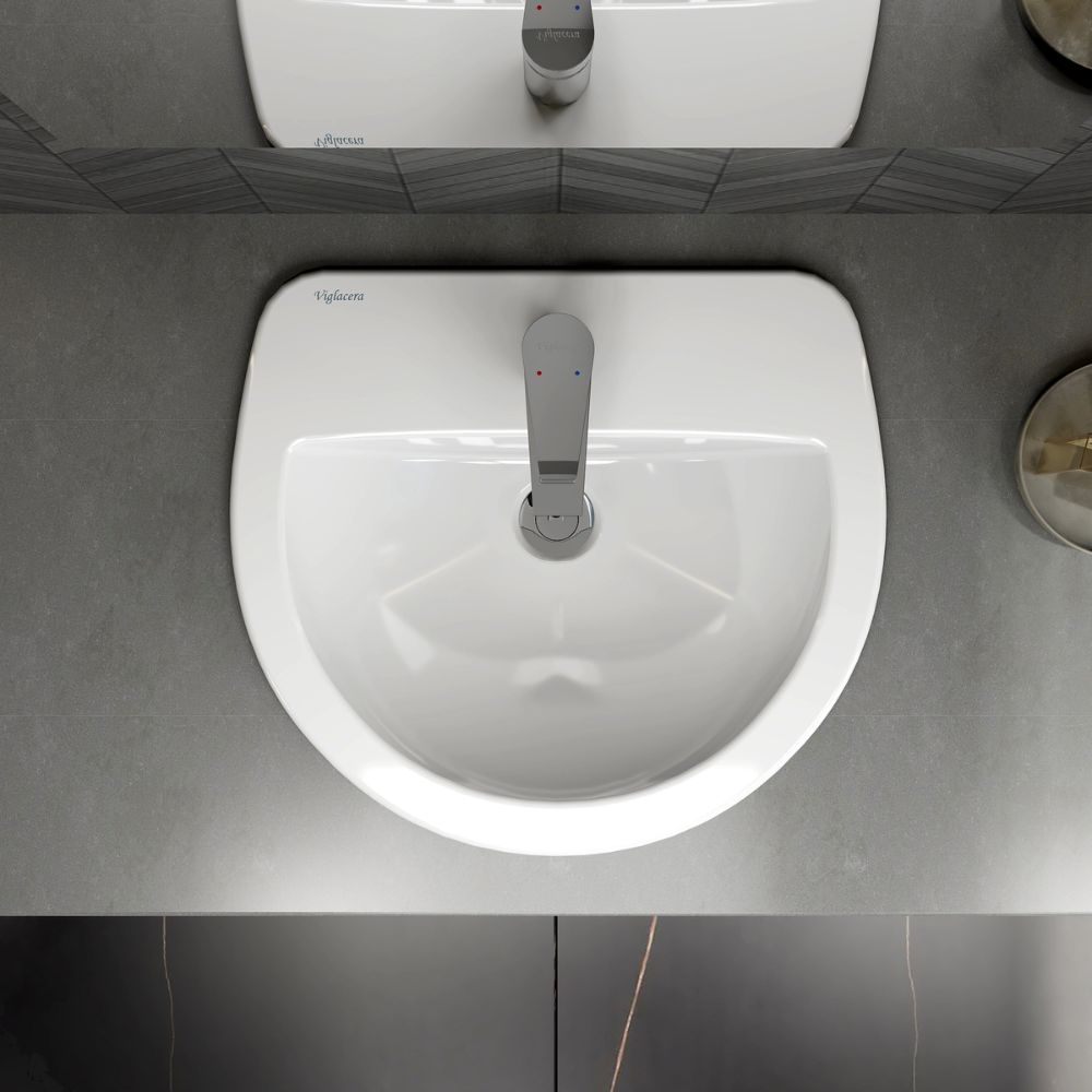 Chậu rửa lavabo bán dương bàn Viglacera CD12