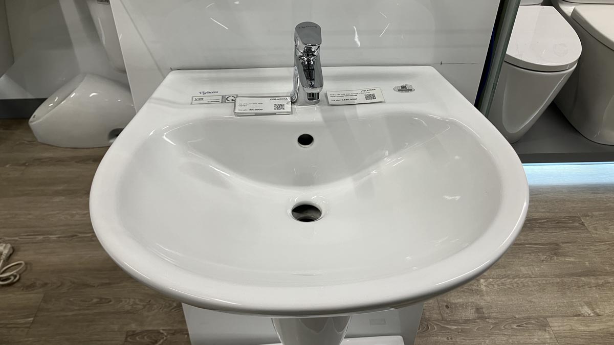 Chậu rửa lavabo treo tường Viglacera V39
