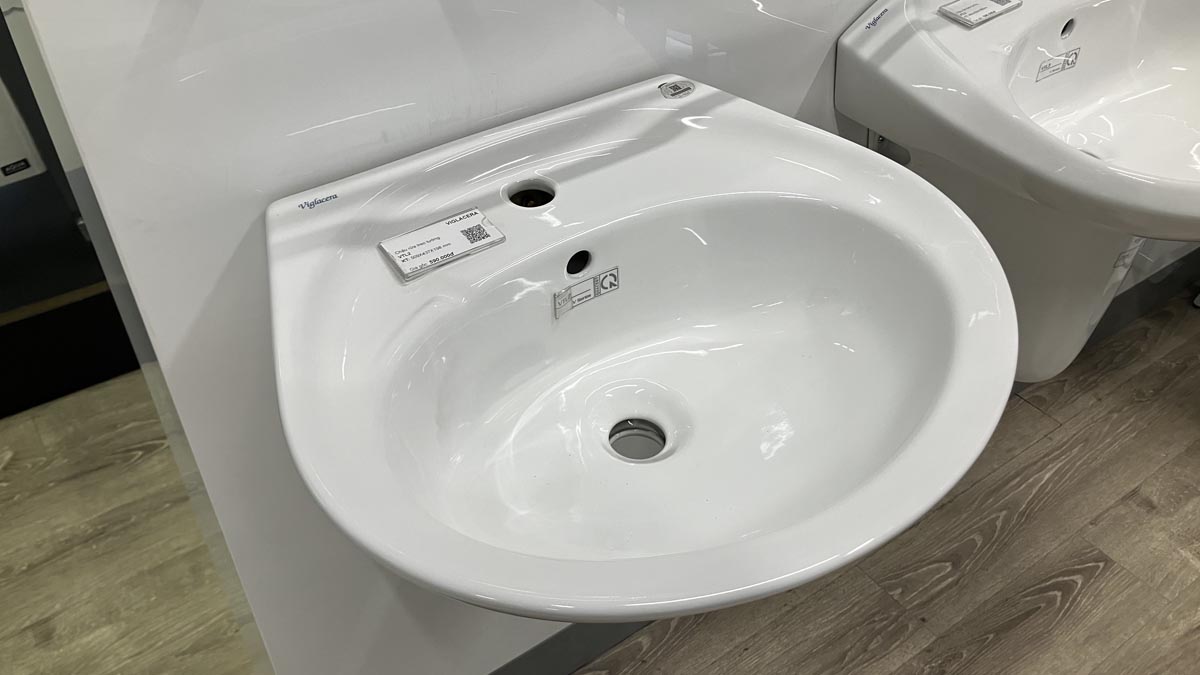 Chậu rửa lavabo treo tường Viglacera VTL2