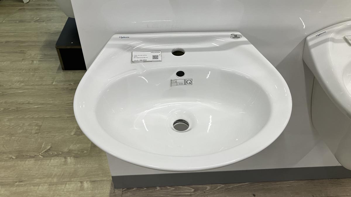 Chậu rửa lavabo treo tường Viglacera VTL2