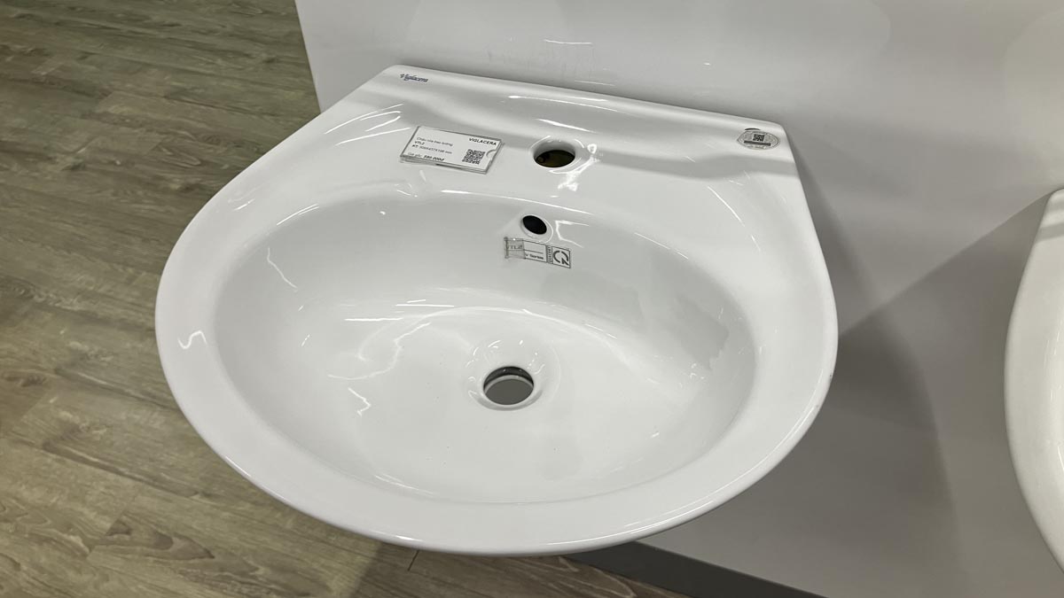 Chậu rửa lavabo treo tường Viglacera VTL2