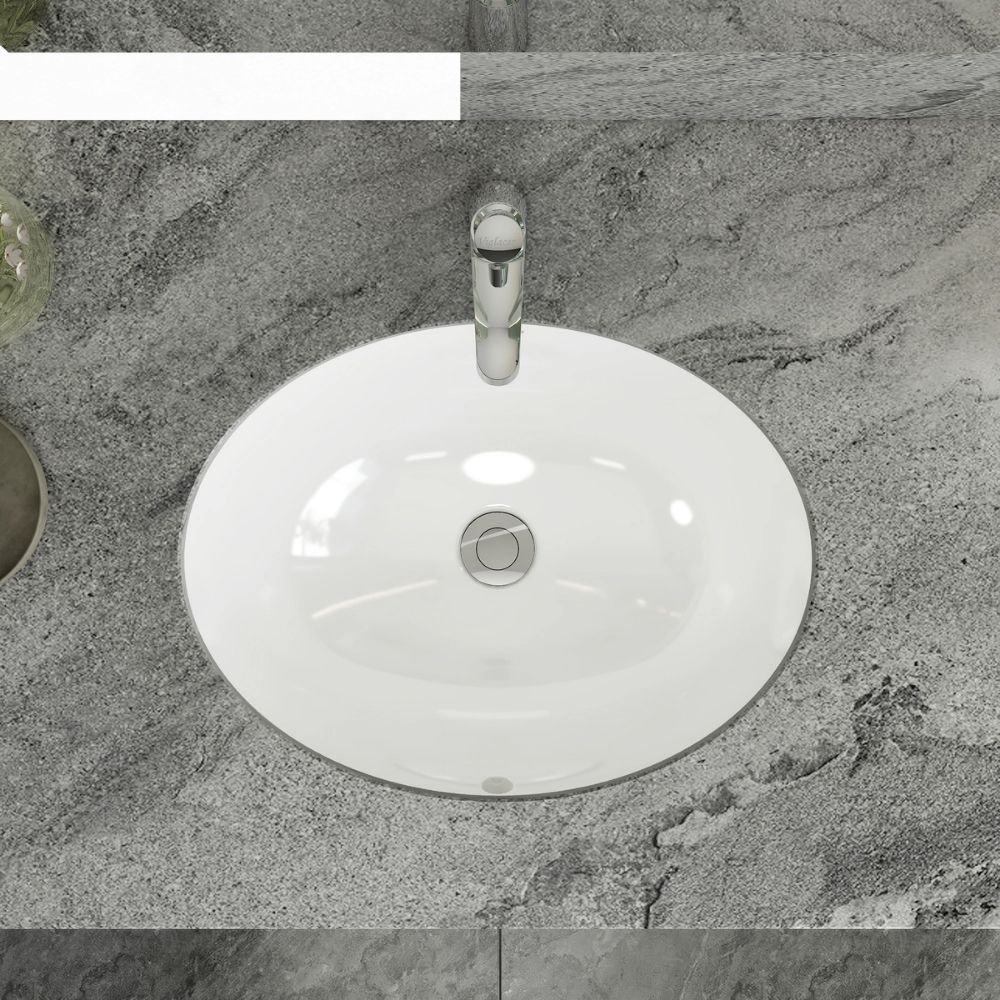 Chậu rửa mặt lavabo âm bàn Viglacera CA2