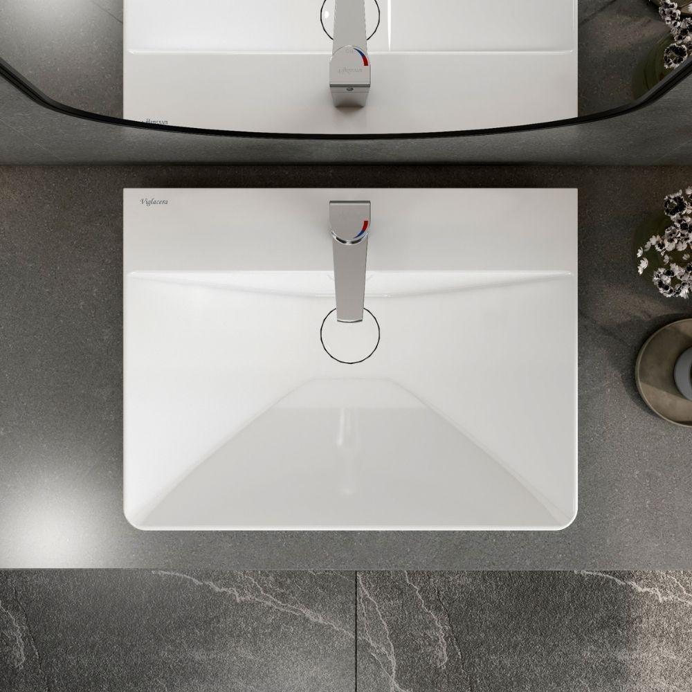 Chậu lavabo đặt bàn Viglacera CB70