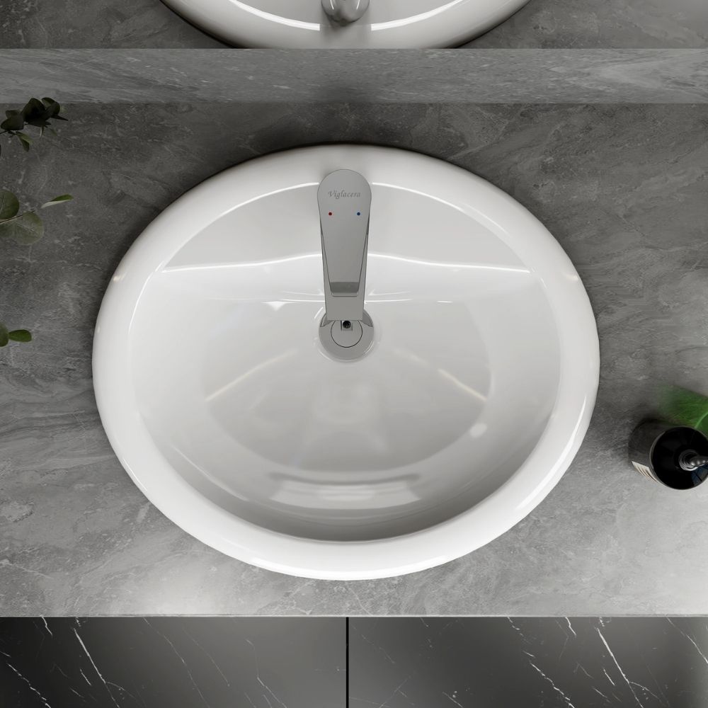 Chậu lavabo dương vành Viglacera CD1