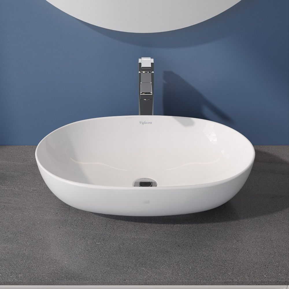 Chậu lavabo đặt bàn Viglacera CD15