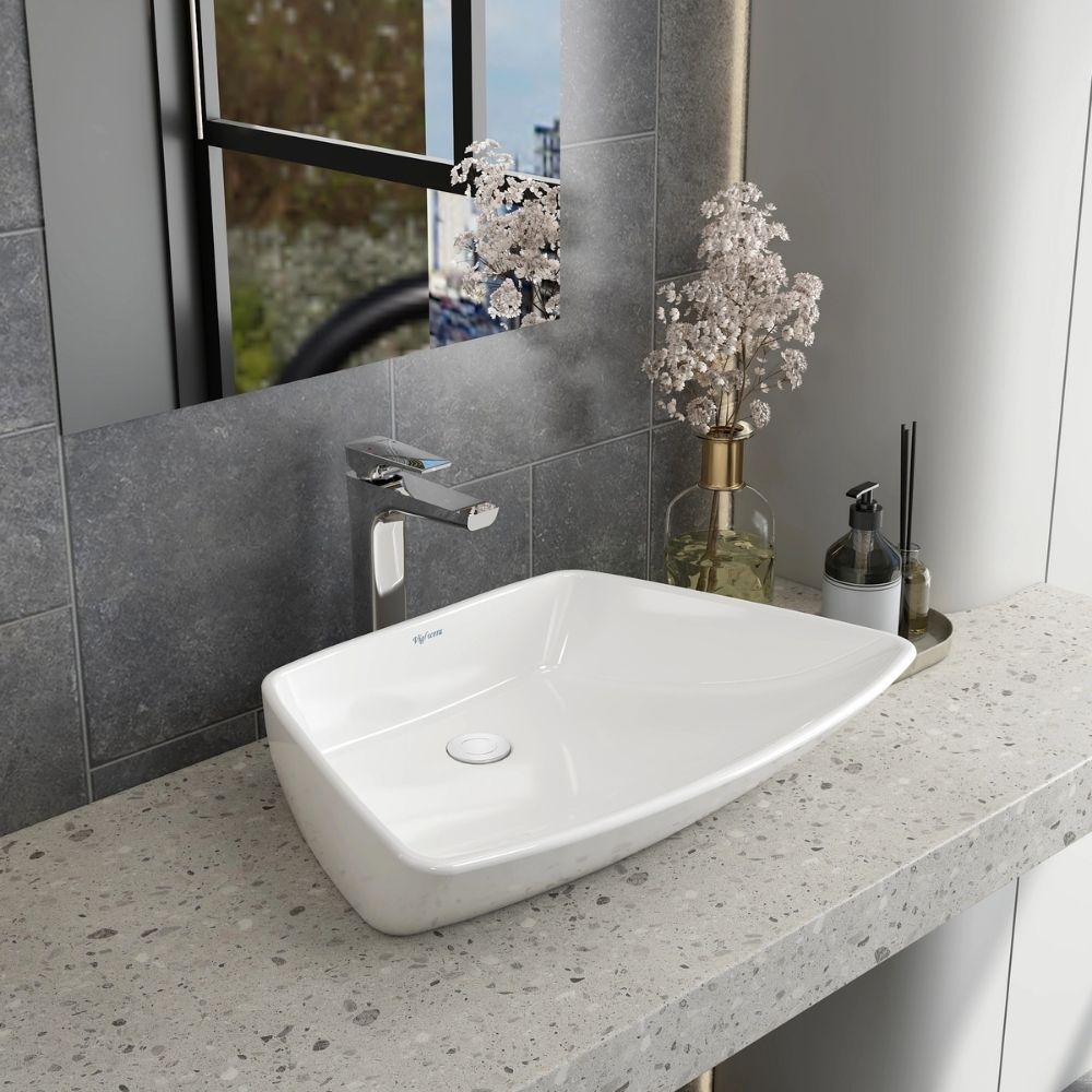 Chậu lavabo đặt bàn Viglacera CD16