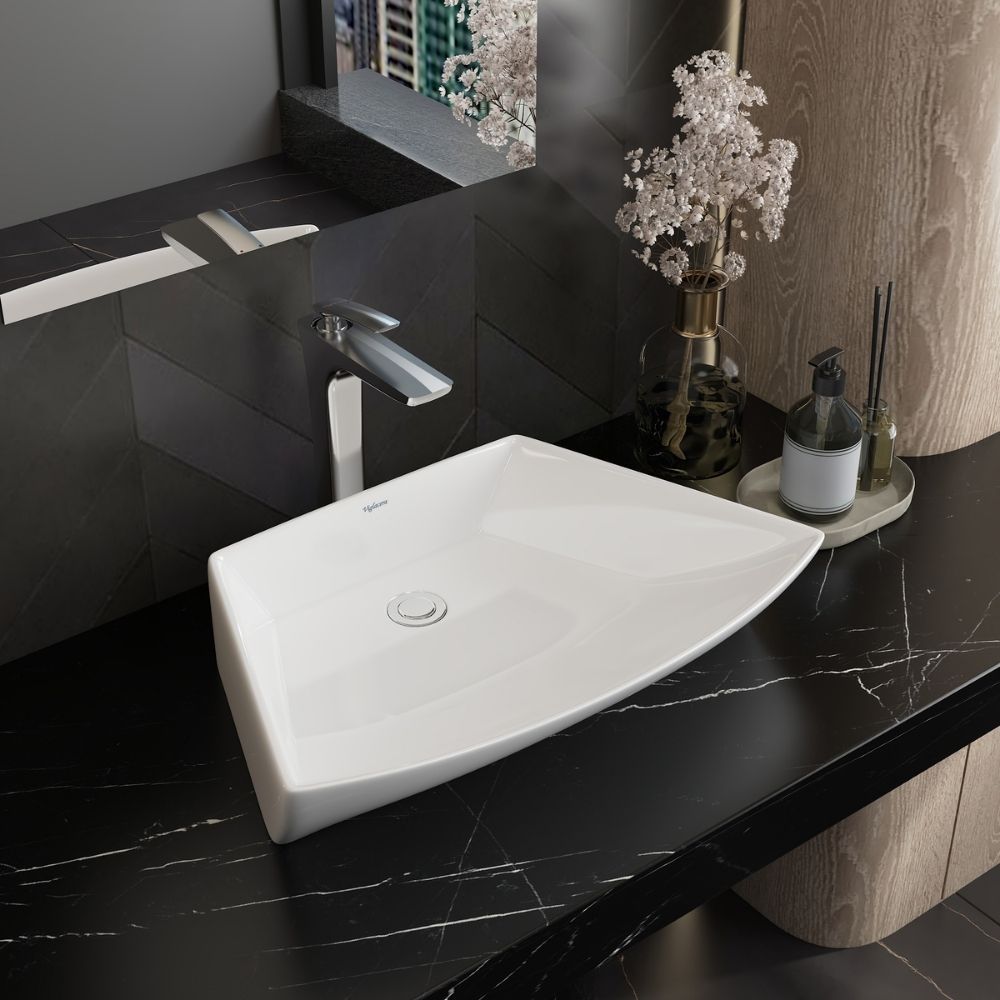 Chậu lavabo đặt bàn Viglacera CD17