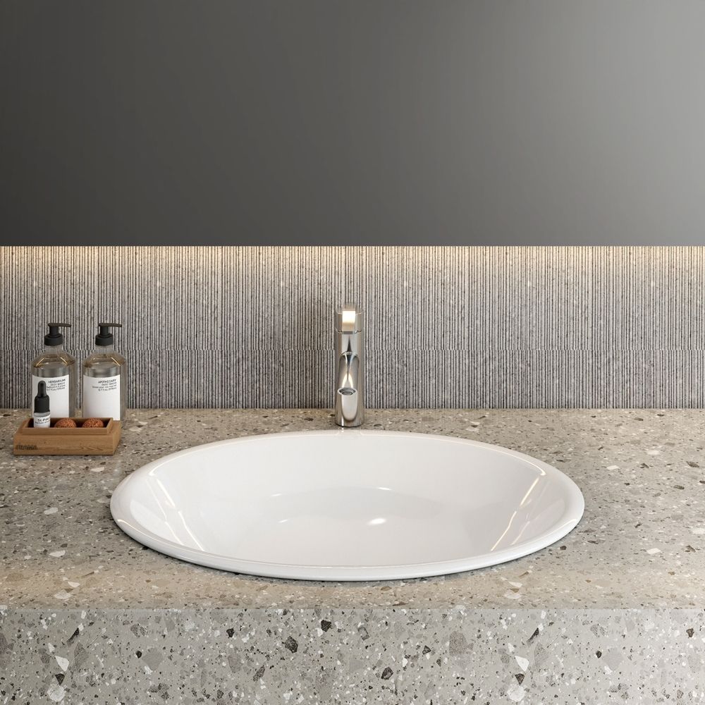 Chậu lavabo dương vành Viglacera CD21