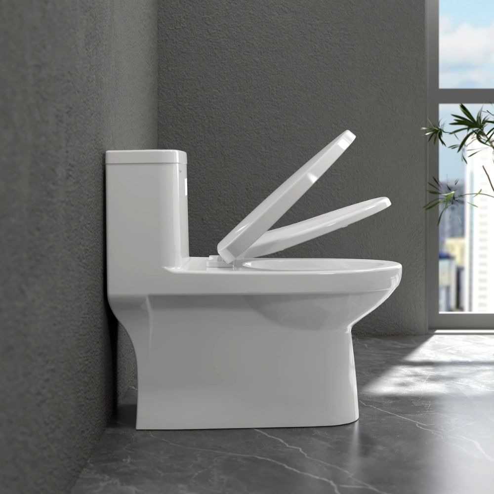 Bồn cầu 1 khối Viglacera Mekong (MK2) nắp êm (+ vòi xịt VG826)