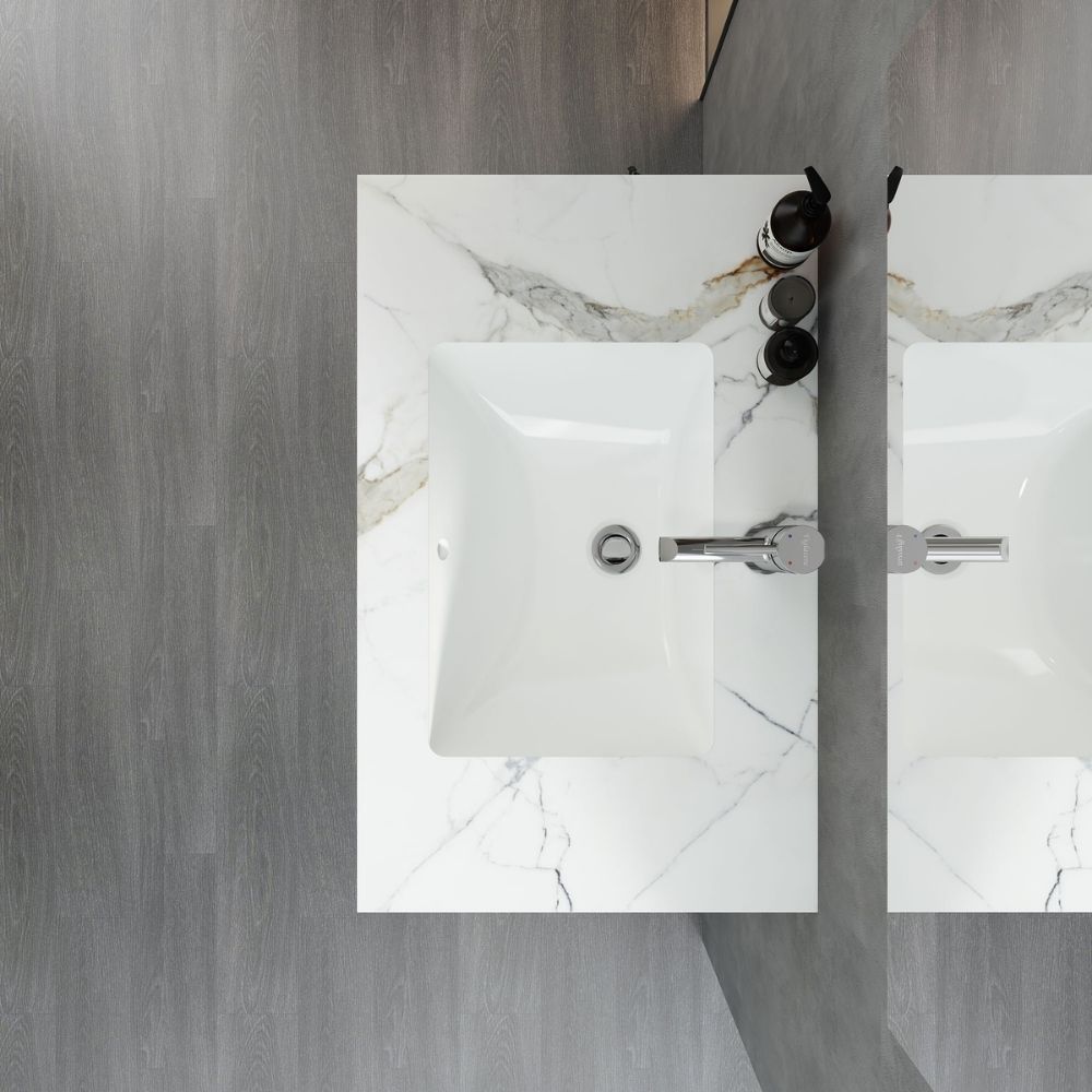 Chậu lavabo âm bàn đá 2 tầng Viglacera VI12-9GP01 / PHL-9S01P / US8-9GP05 / US10-9GP03