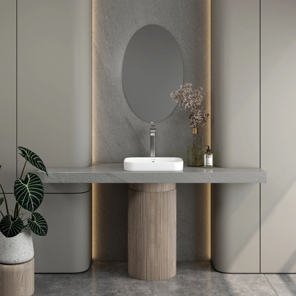 Chậu lavabo đặt bàn Viglacera V27