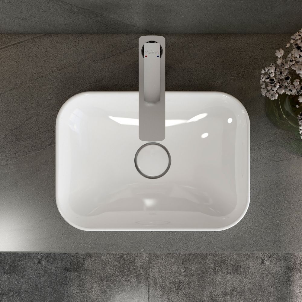 Chậu lavabo đặt bàn Viglacera V27