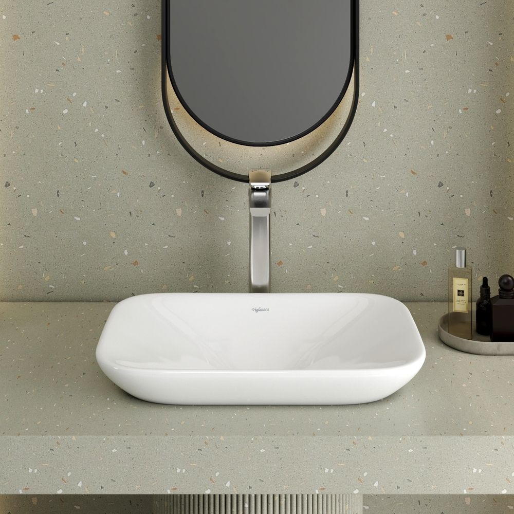 Chậu lavabo đặt bàn Viglacera V28