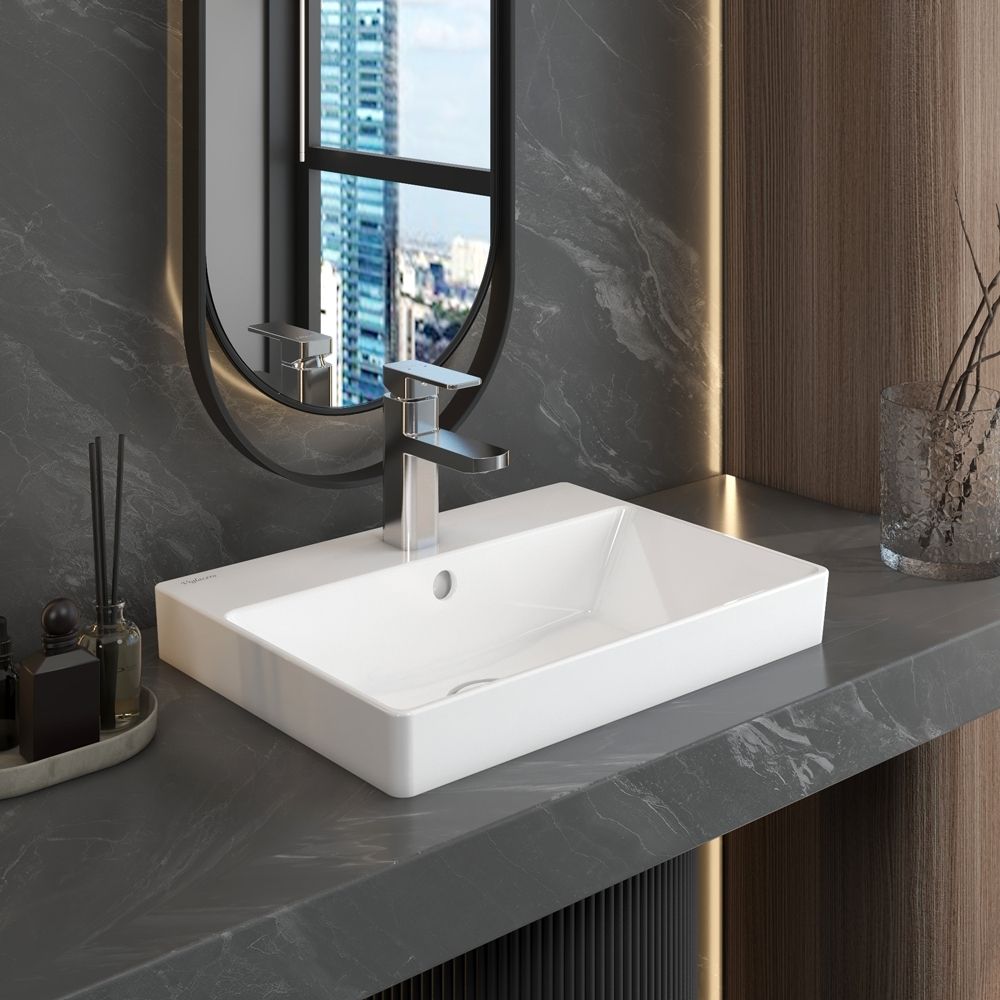 Chậu lavabo đặt bàn Viglacera V29