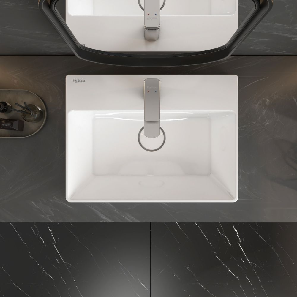 Chậu lavabo đặt bàn Viglacera V29