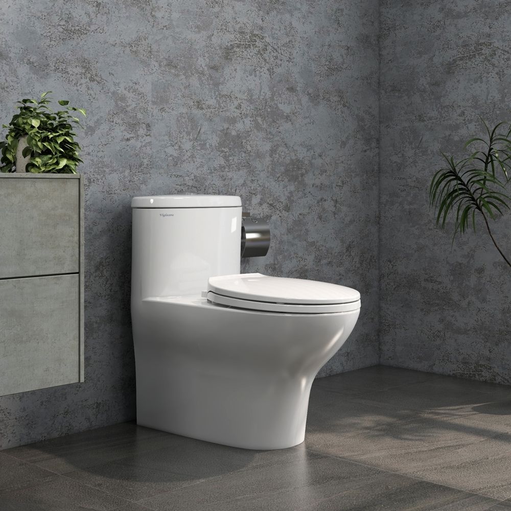 Bồn cầu 1 khối Viglacera V37M nắp êm (+ vòi xịt VG826)