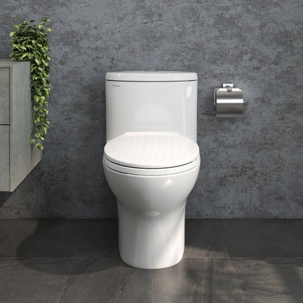 Bồn cầu 1 khối Viglacera V37M nắp êm (+ vòi xịt VG826)