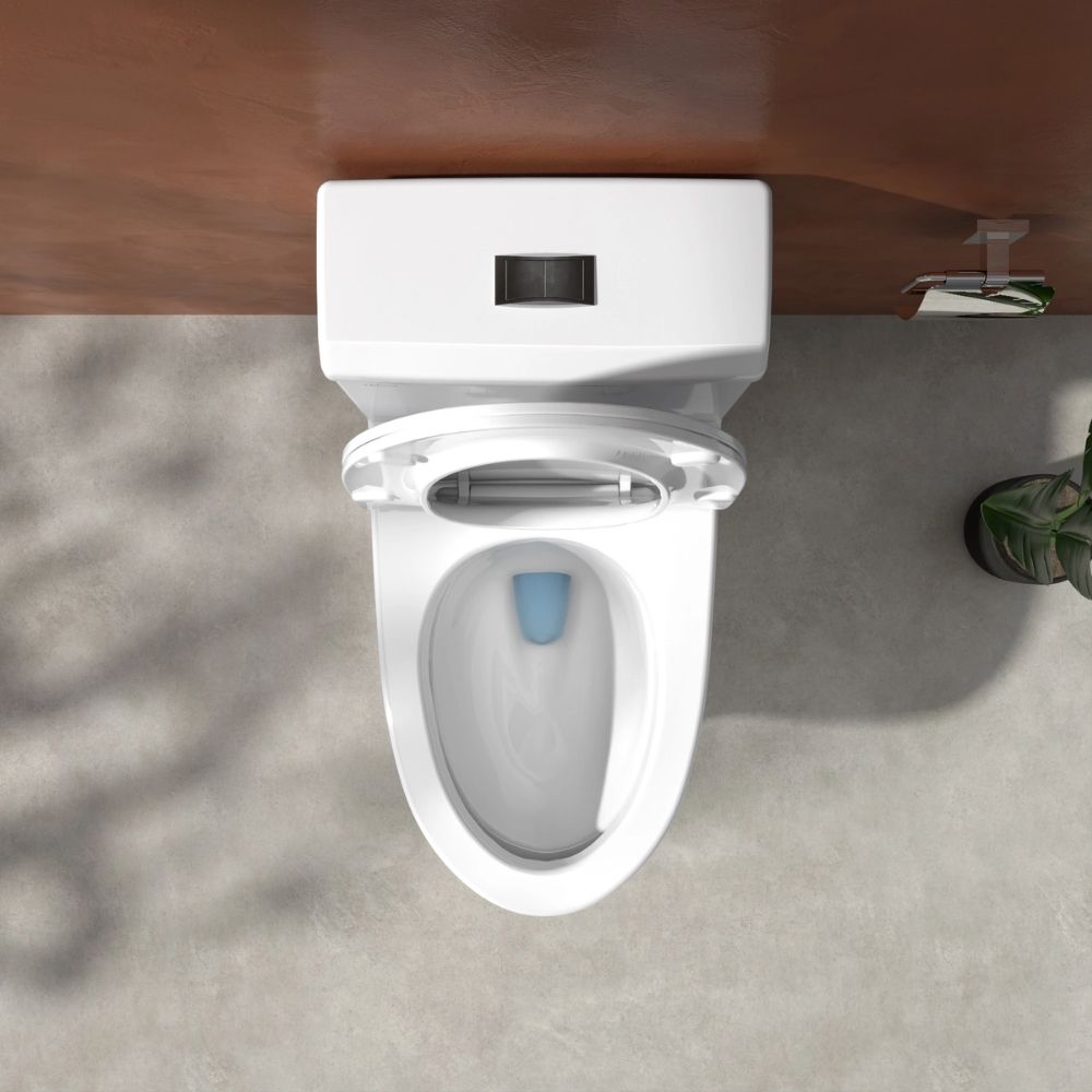 Bồn cầu 1 khối Viglacera V45M nắp êm xả xoáy (+ vòi xịt VG826 & van VG853)