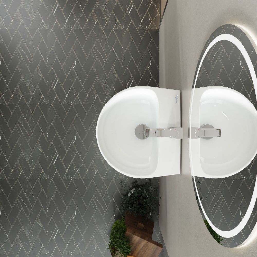 Chậu rửa lavabo treo tường Viglacera V523