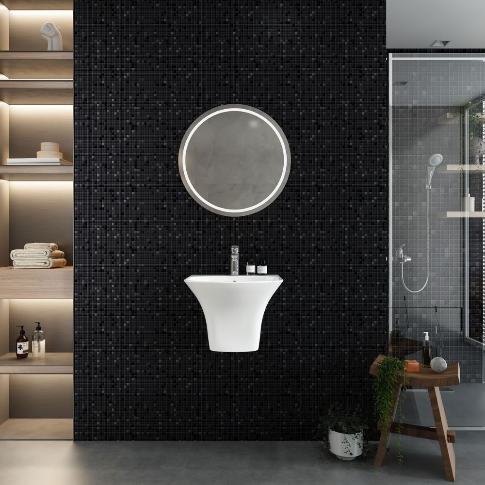 Chậu rửa lavabo treo tường Viglacera V64 liền khối