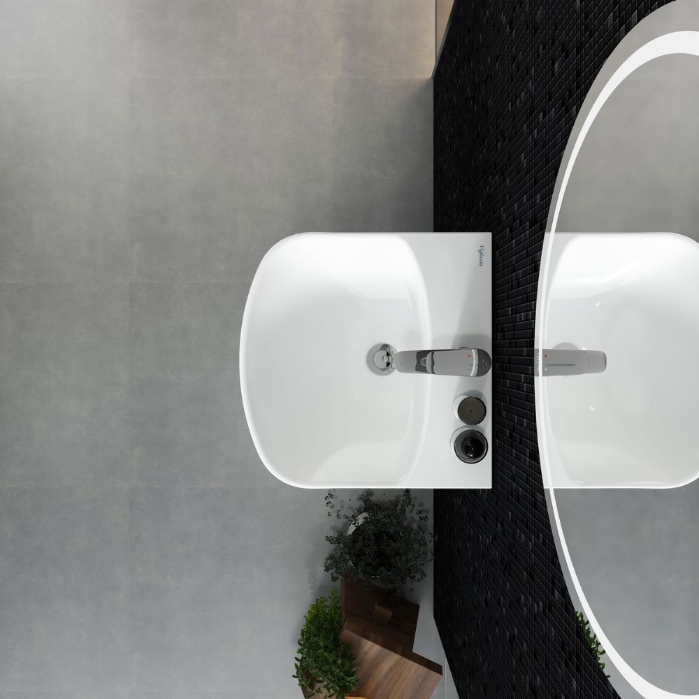 Chậu rửa lavabo treo tường Viglacera V64 liền khối