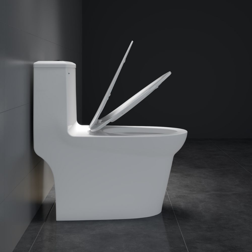 Bồn cầu 1 khối Viglacera V65 nắp êm (+ vòi xịt VG826 & van VG853)