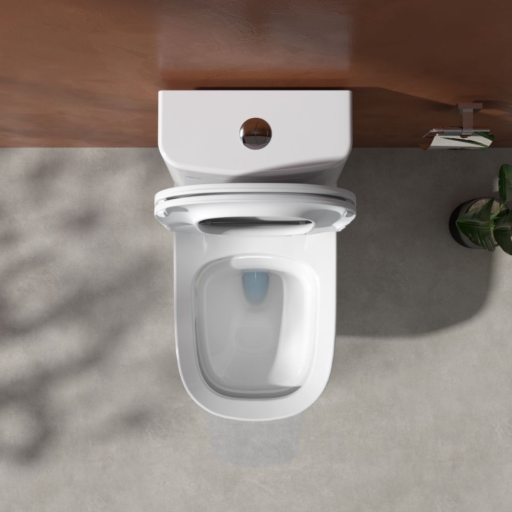 Bồn cầu 1 khối Viglacera V68 nắp êm (+ vòi xịt VG826 & van VG853)