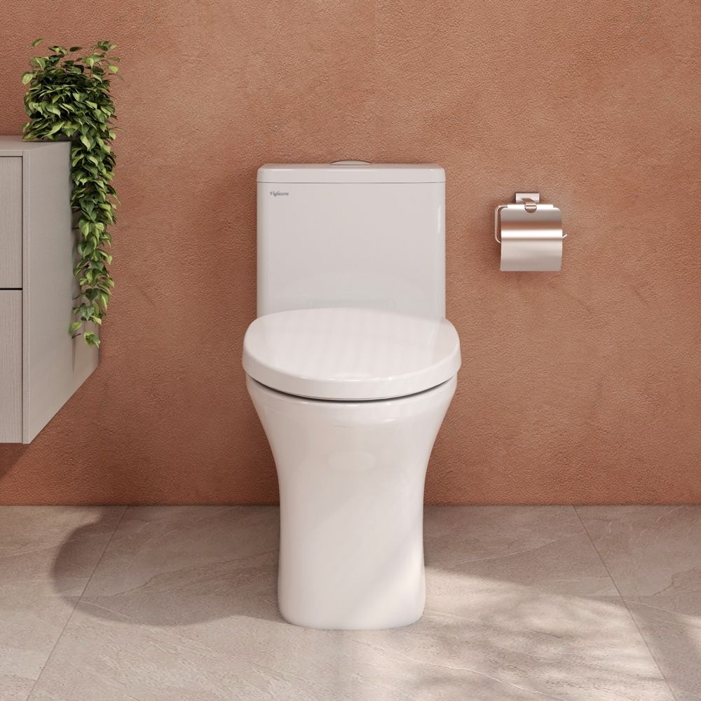 Bồn cầu 1 khối Viglacera V72-CAU nắp êm (+ vòi xịt VG826)