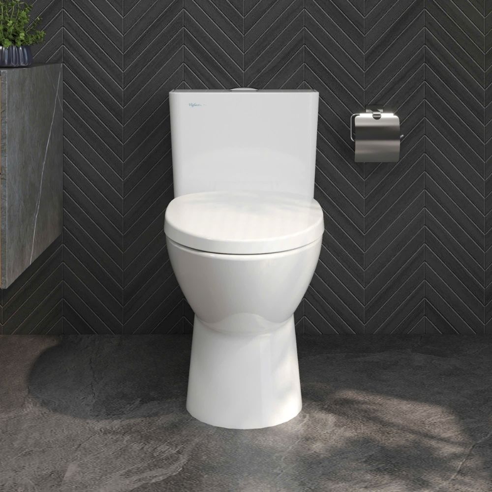 Bồn cầu 1 khối Viglacera V808 nắp êm (+ vòi xịt VG826 & van VG853)