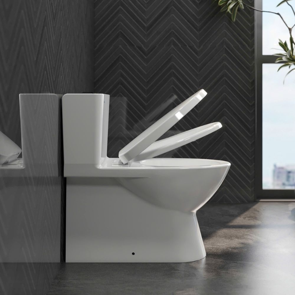 Bồn cầu 1 khối Viglacera V808 nắp êm (+ vòi xịt VG826 & van VG853)