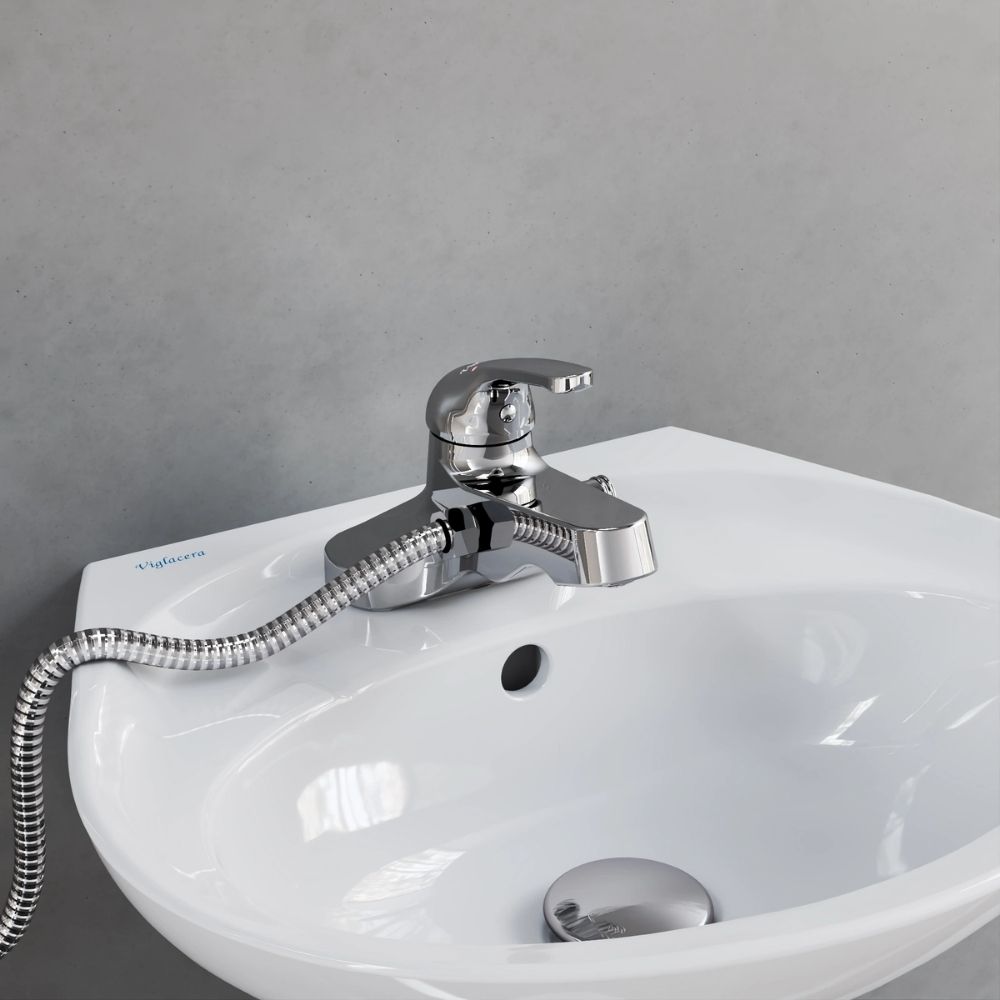 Vòi chậu lavabo 3 lỗ liền sen Viglacera VG326