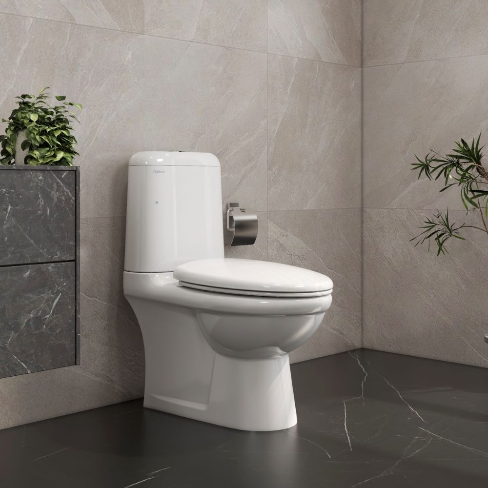 Bồn cầu 2 khối Viglacera VI107 nắp êm