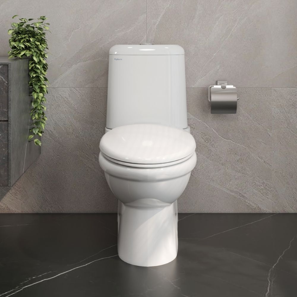 Bồn cầu 2 khối Viglacera VI107 nắp êm