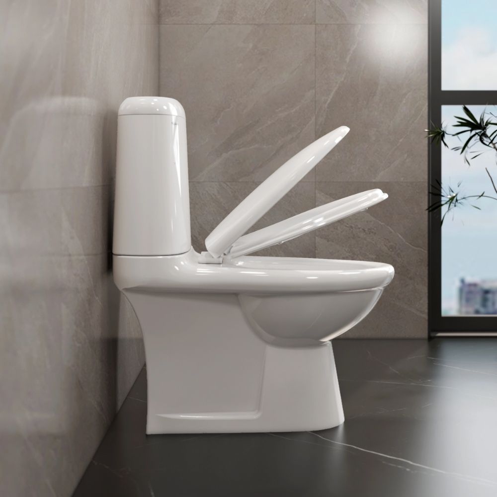 Bồn cầu 2 khối Viglacera VI107 nắp êm