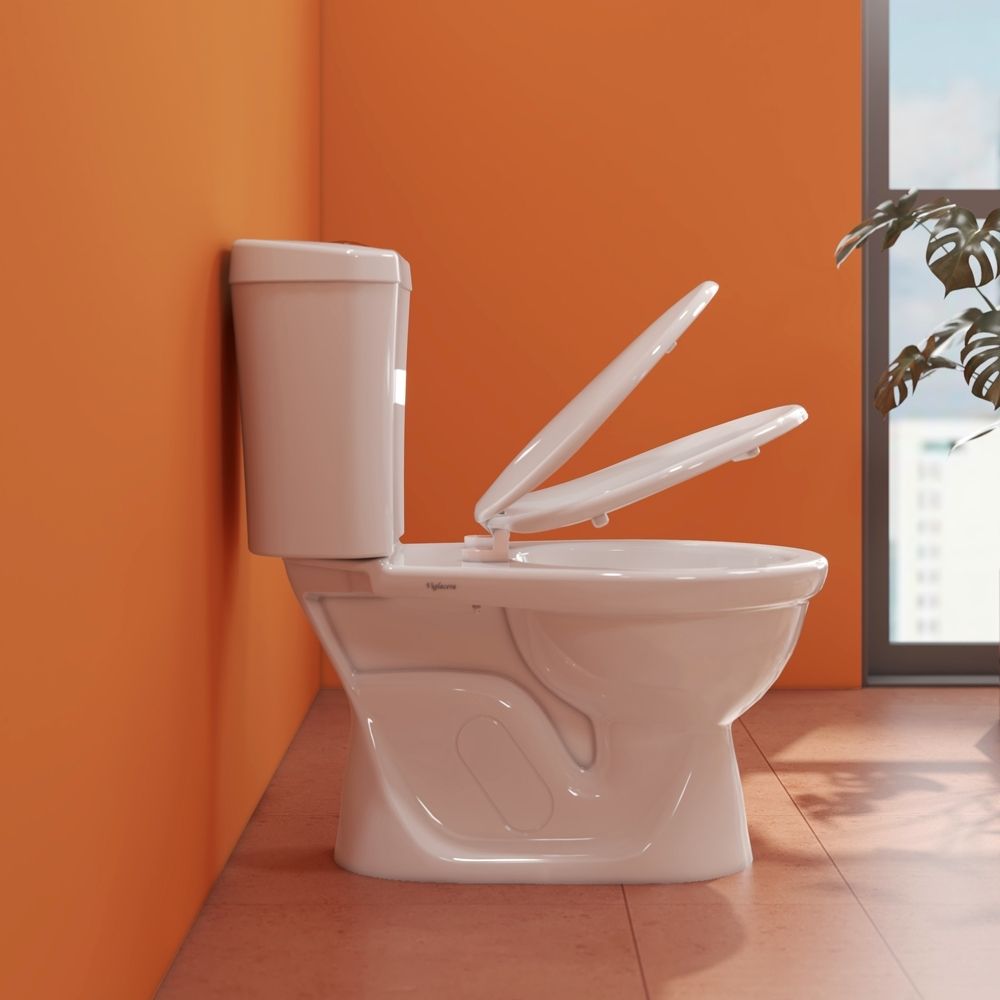 Bồn cầu 2 khối Viglacera VI28 nắp thường (+ lavabo VTL2)