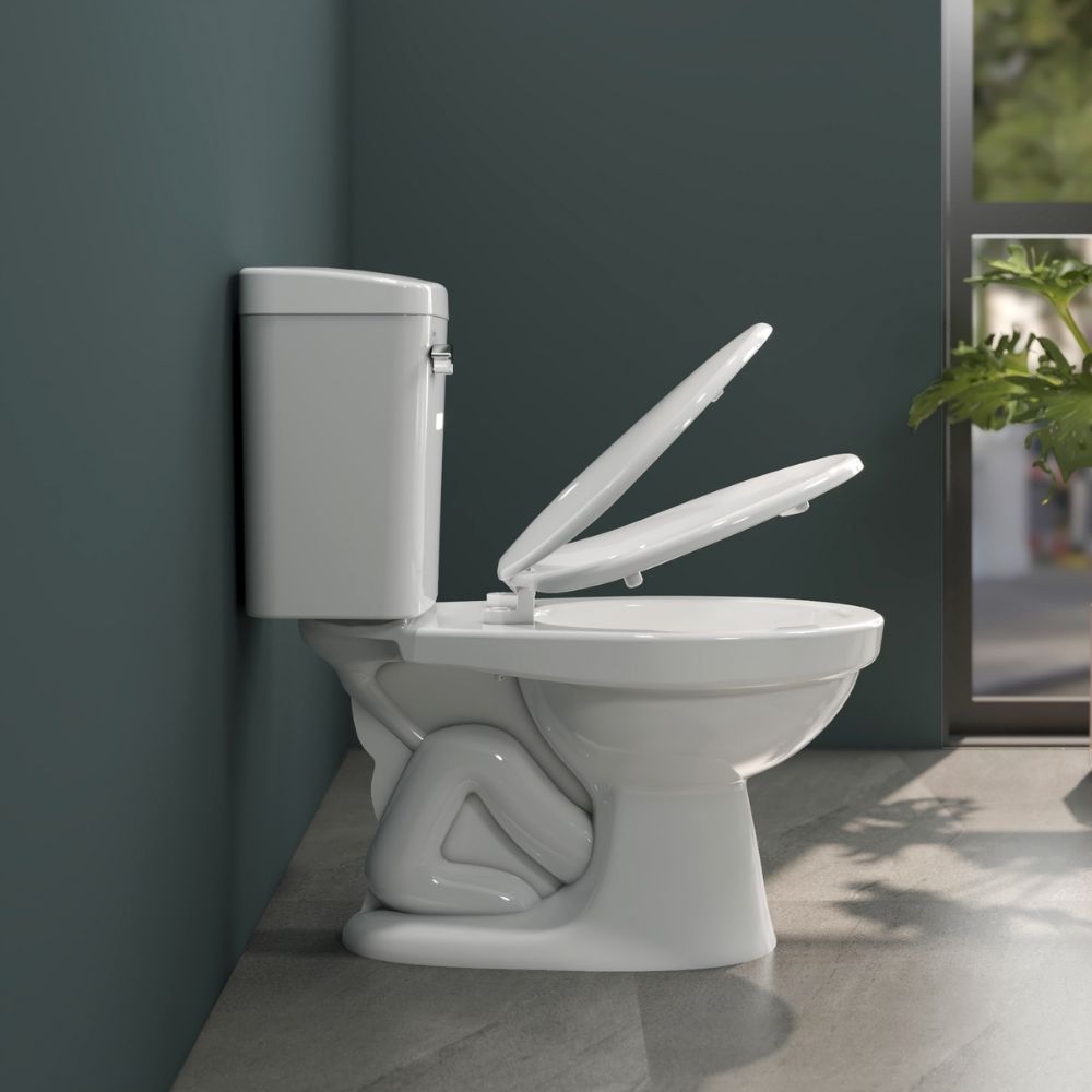 Bồn cầu 2 khối Viglacera VI44 nắp thường (+ lavabo VTL2)