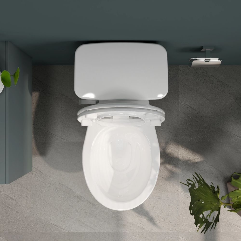 Bồn cầu 2 khối Viglacera VI44 nắp thường (+ lavabo VTL2)