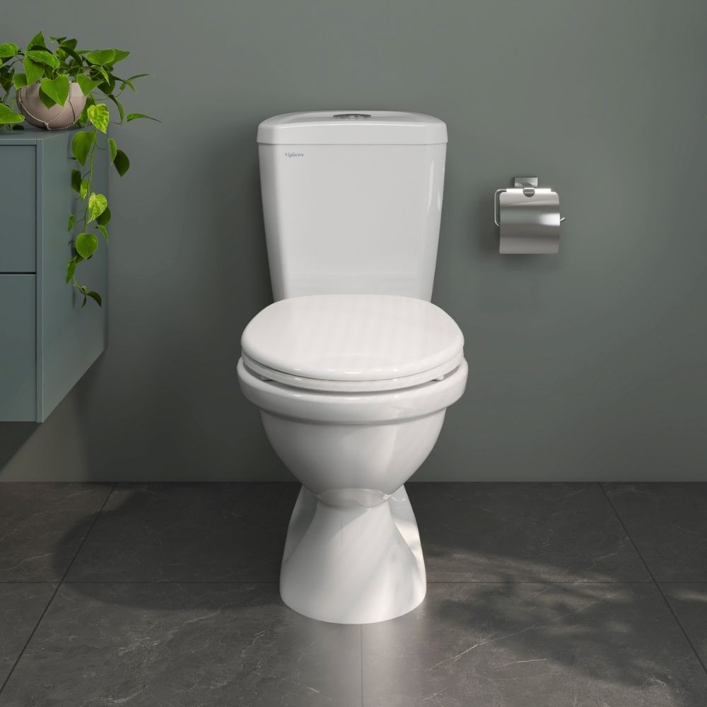 Bồn cầu 2 khối Viglacera VI88 nắp thường / nắp êm