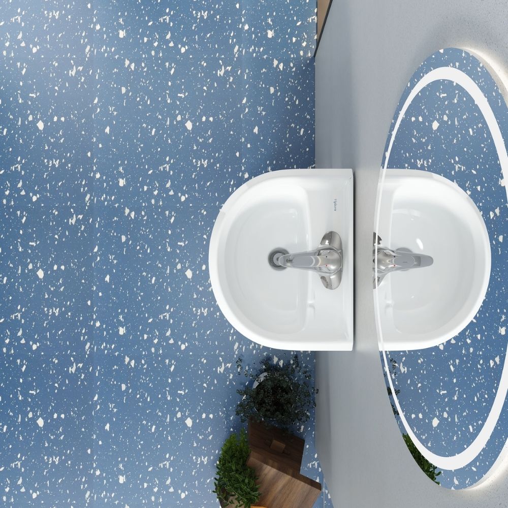 Chậu rửa lavabo treo tường Viglacera VTL3N