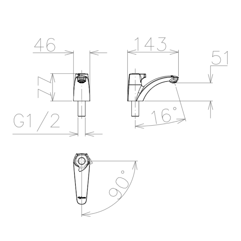 Vòi chậu lạnh Viglacera VG107